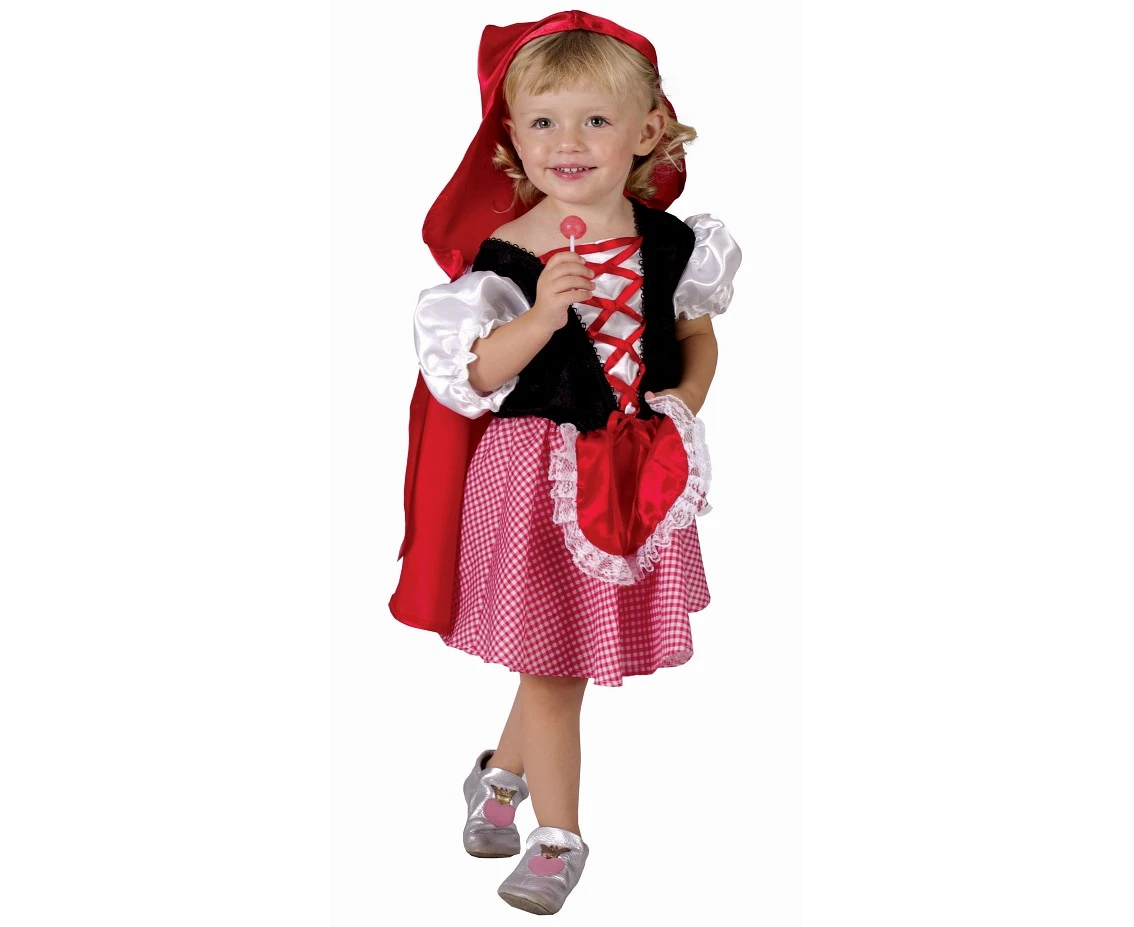 Role play-set for child Red Hood (dress with apron, hooded cape), size 92/104 cm